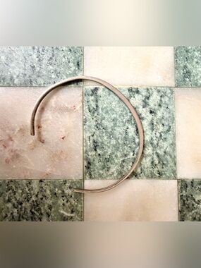 Avon Silver-Tone Open Bangle Cuff Bracelet